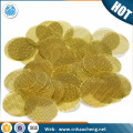 SS 304 mesh smoking screen brass material pipe tobacco filter screen 20mm cone smoking mesh filter screen